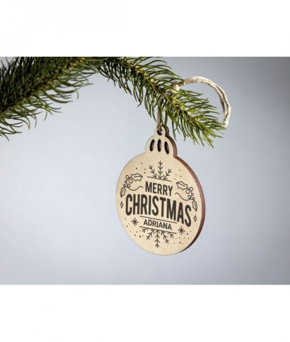 Baubble Christmas Ornament - Engraved